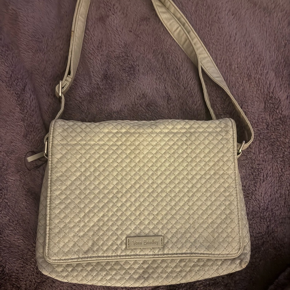 Vera Bradley Quilted Beige Crossbody Bag